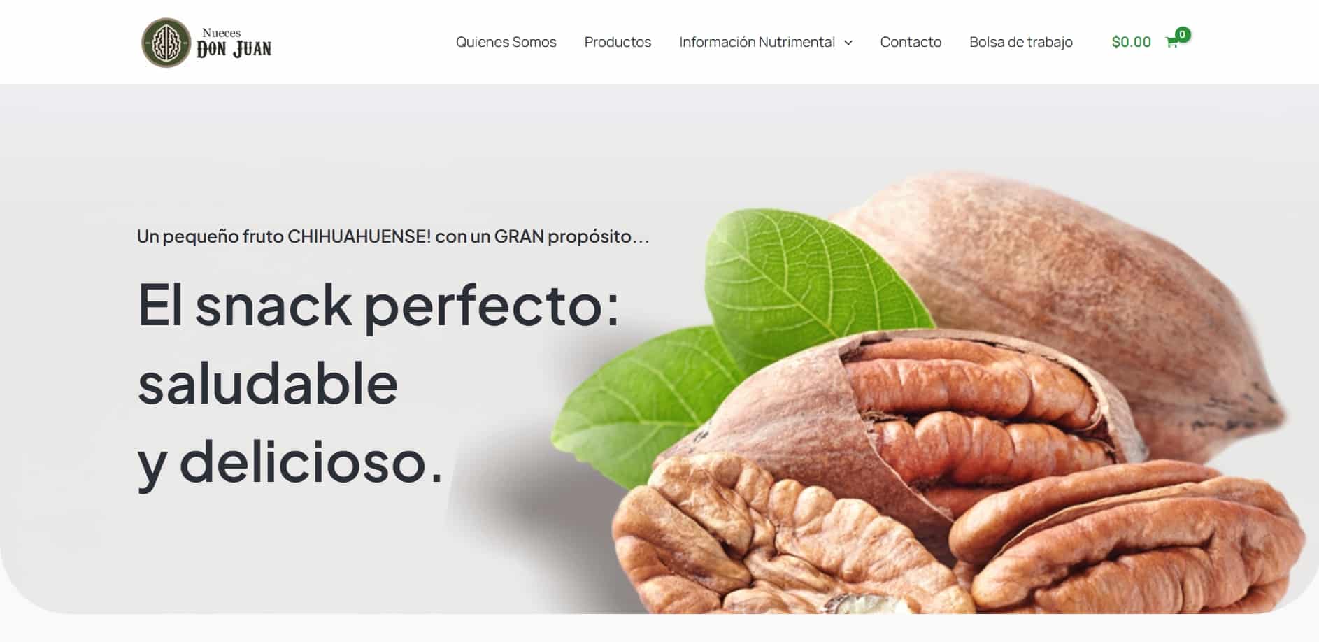 Sitio Web para Productora de nuez Sitio Web para Productora de nuez